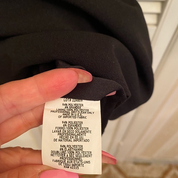 Betsy & Adam black dress size 4 EUC - Picture 3 of 7